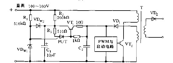 led開關(guān)電源軟啟動保護(hù)電路